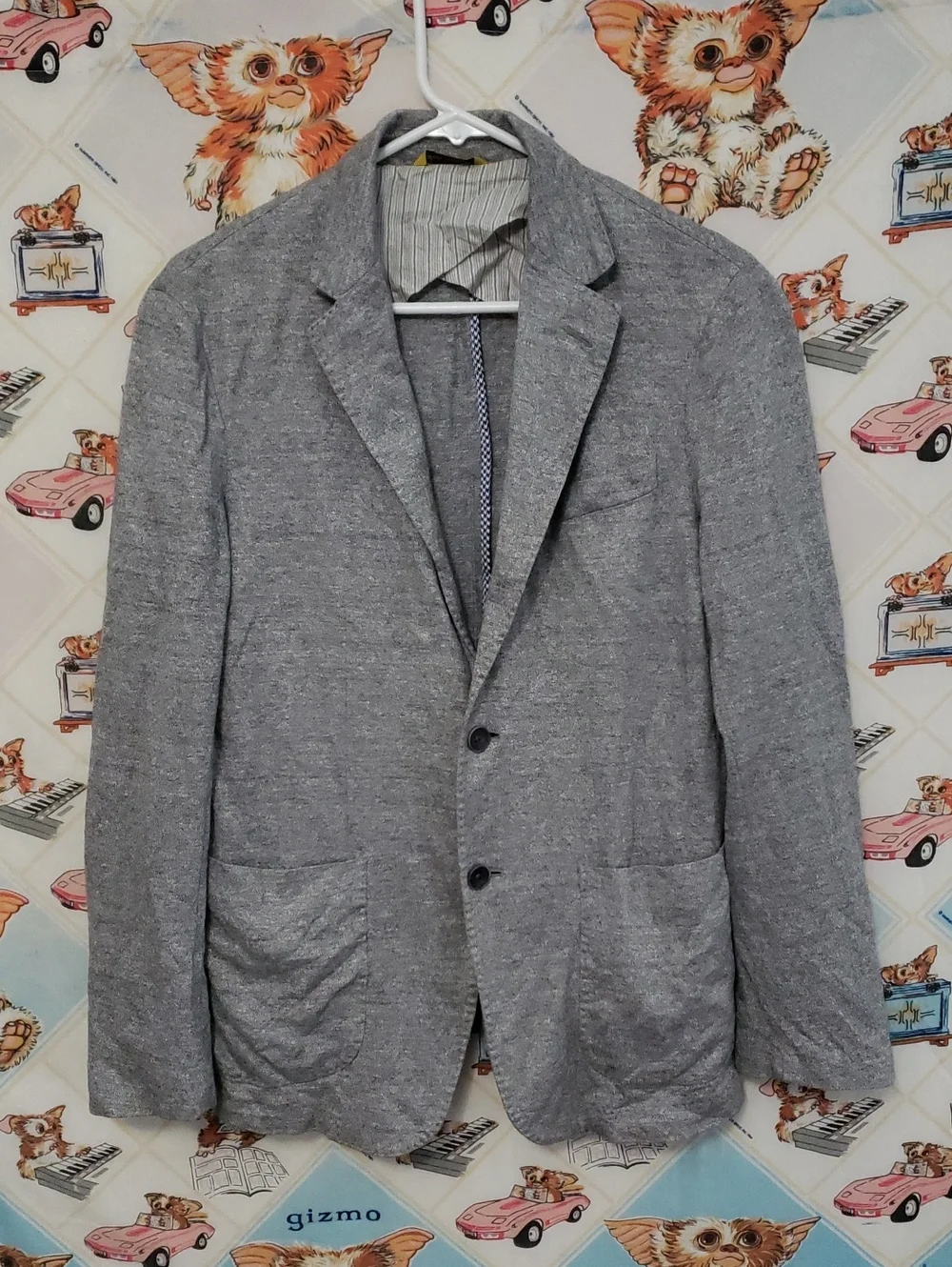 Men's Canali Gray Casual Blazer - Lightweight Everyday Jacket 50 34 - Picture 1 of 9